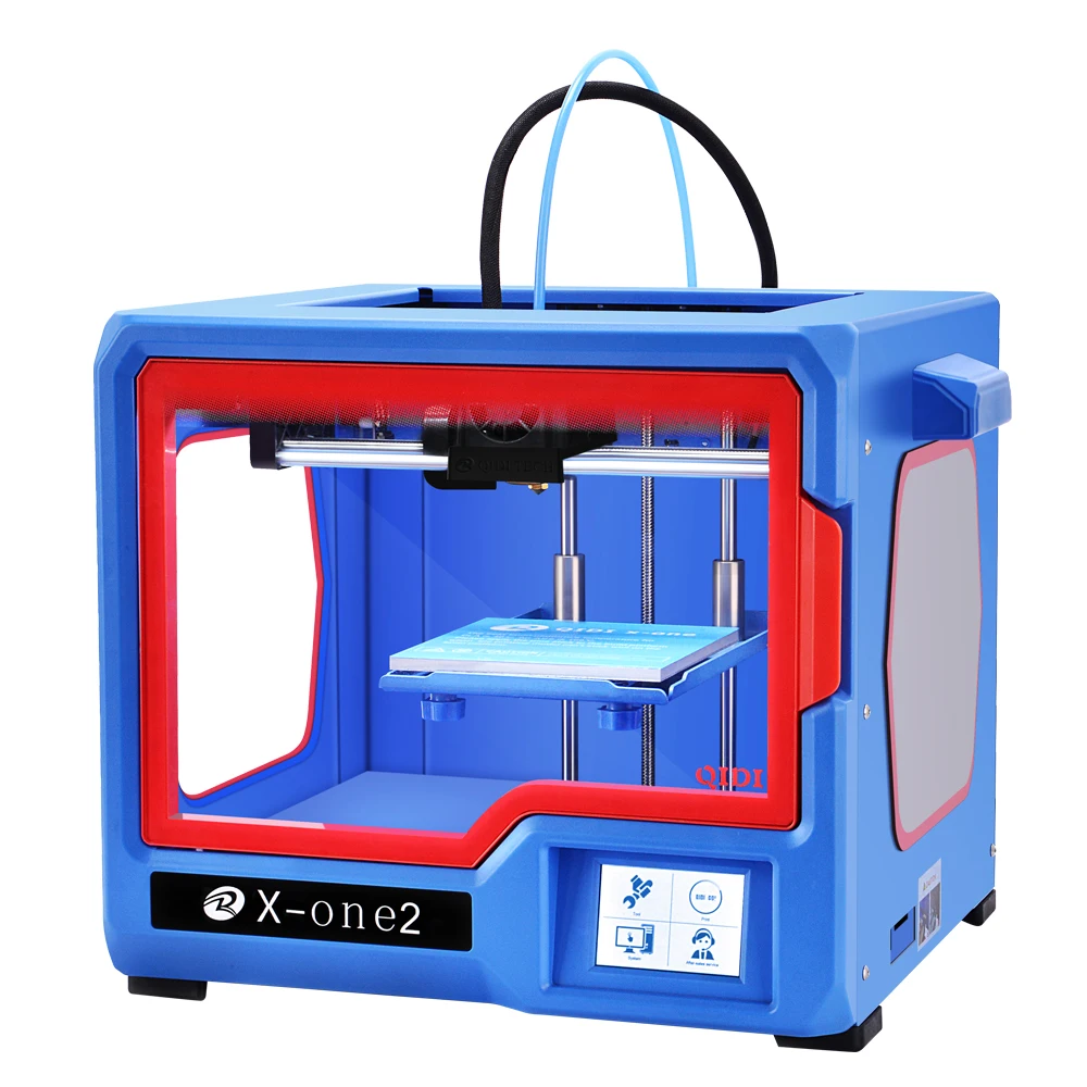 

QIDI TECH 3D Printer, New Model: X-one2, Fully Metal Structure, 3.5 Inch Touchscreenheat bed.PLA and ABS