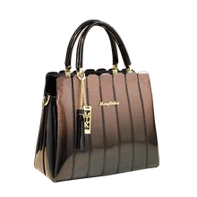 Новые сумки с верхней ручкой для женщин, кожаные сумки, известный бренд, лакированная кожа, клатч, Женская Офисная сумка, Лоскутная сумка-мессенджер