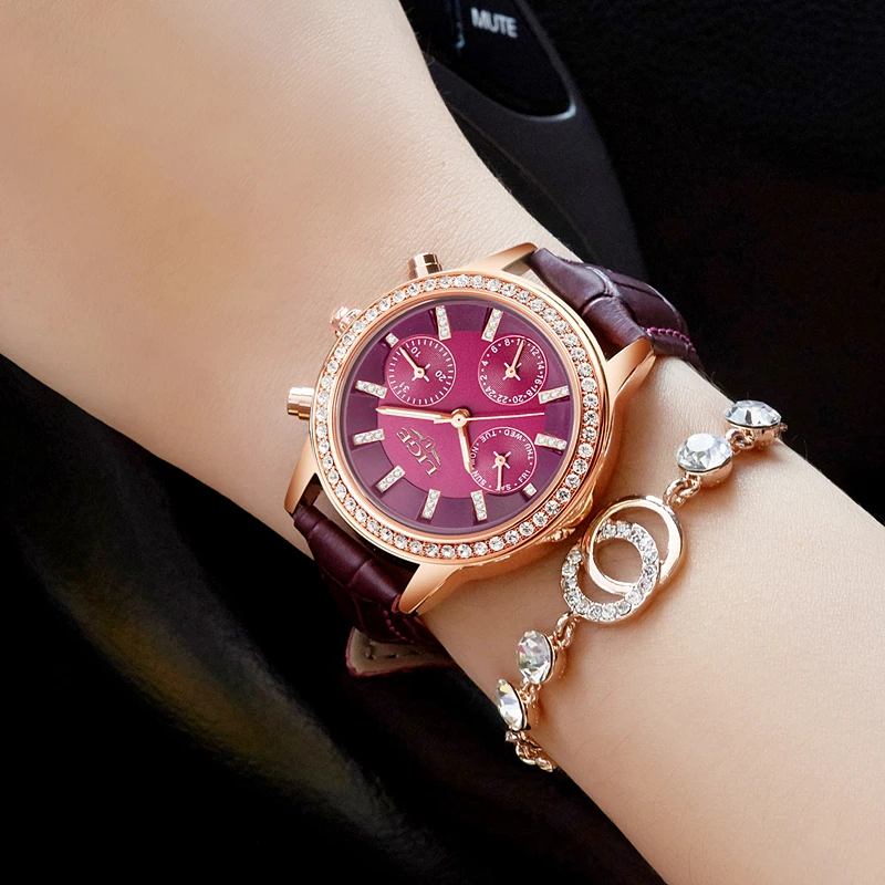 Tanie Relogio feminino zegarki damskie LIGE Luxury Brand dziewczęcy zegarek kwarcowy Casual skórzana sukienka damska zegarki damskie zegar Montre Femme