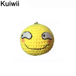 Ручной работы caddice DIY решений крючком игрушка emoji брелок