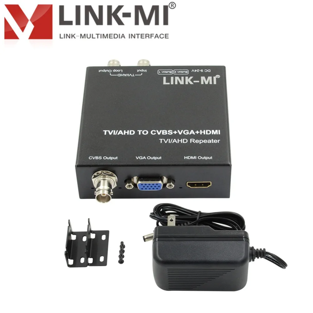LINK MI TVH2 TVI/AHD к HDMI/CVBS/VGA преобразователь 720p/1080p камера видеонаблюдения с 1