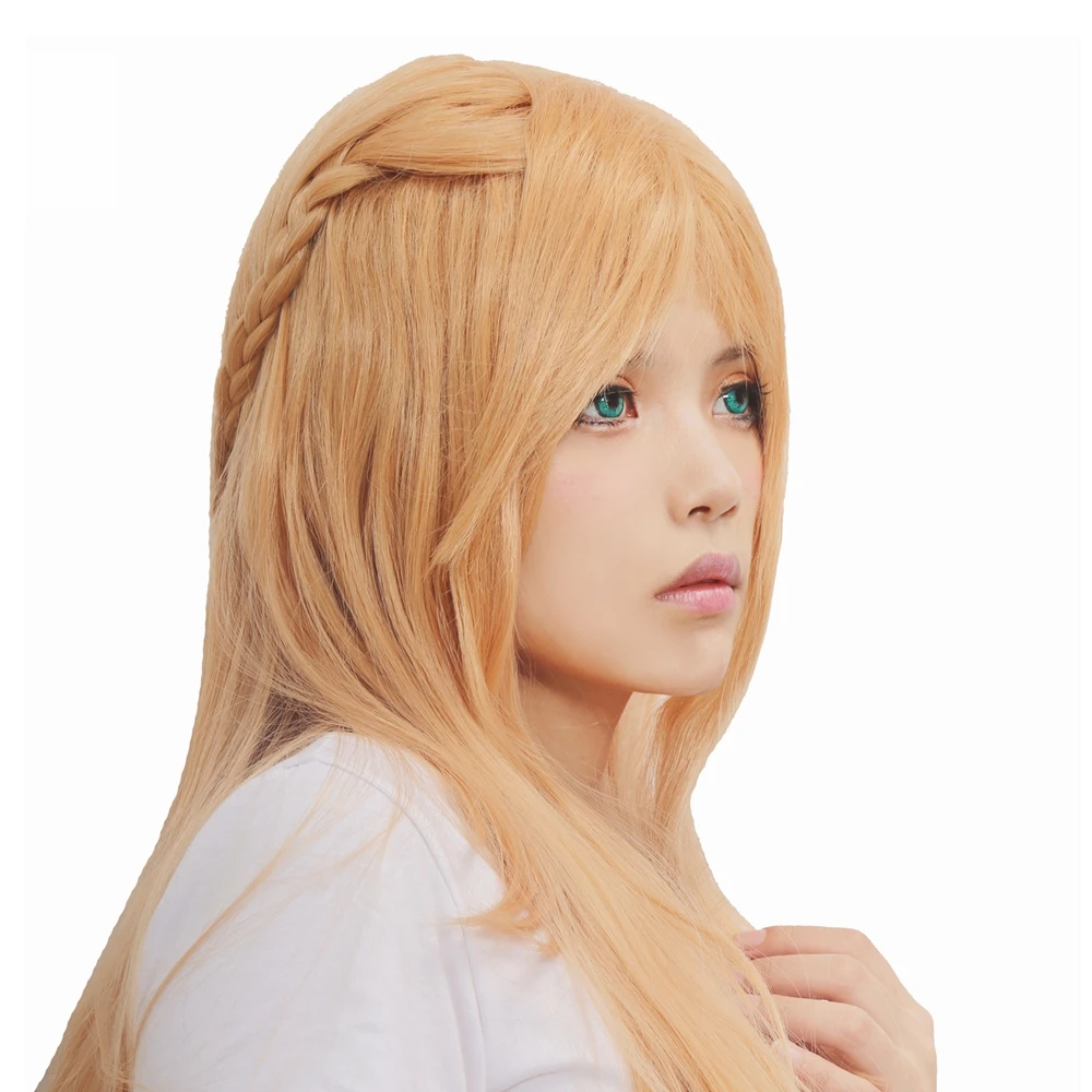 XCOSER Sword Art Online Асуна Юки 100 см длинный парик для Хэллоуина косплей аниме костюм