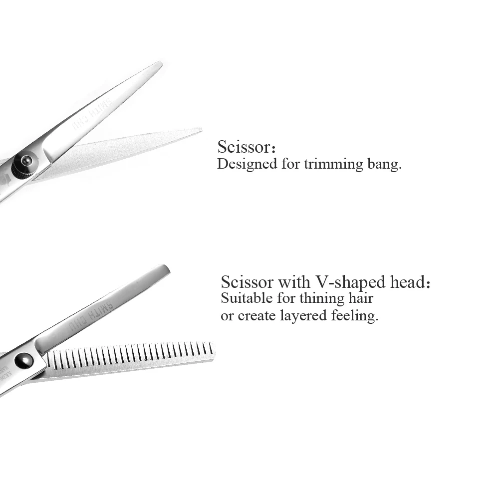 Смит Чу волос Ножницы Набор Парикмахерская Прореживание ножницами волос ножницы комплект для взрослых и детей парикмахерских стрижка инструмент
