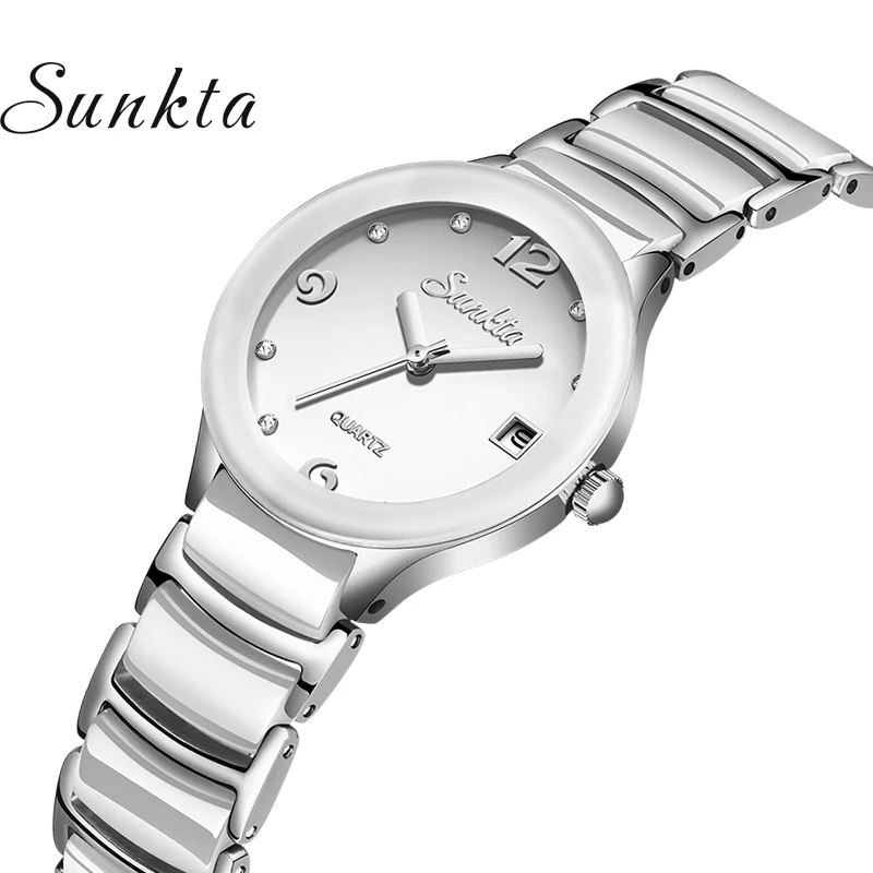 

SUNKTA New Women Watch Top Luxury Fashion Watches Women Waterproof Watch Casual Sport Brand Watches Automatic Date Zegarek Damsk