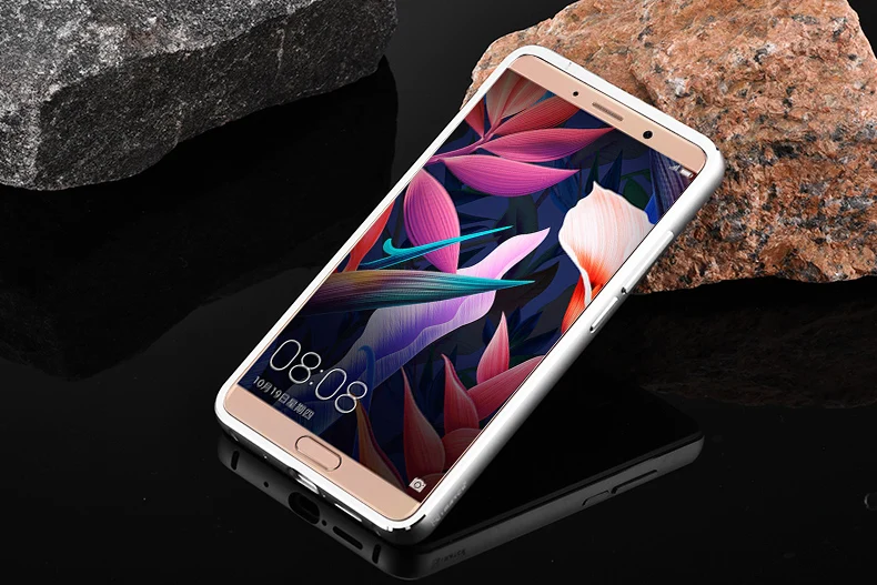 iMatch Luxury Aluminum Metal Bumper Carbon Fiber Back Cover Case for Huawei Mate 10