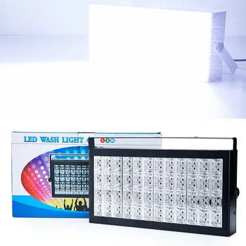 

White color DMX/Sound Control 48 RGB LED Wash Strobe Grille Lamp Disco Party DJ Home Light Music Show Projector Stage Lighting