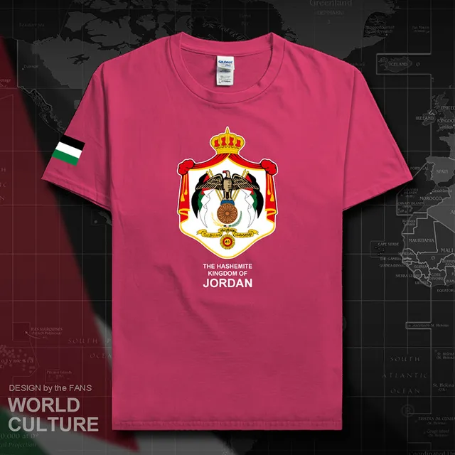 Jordan Jordanian men t shirt 2018 jersey nation tshirt 100 cotton t