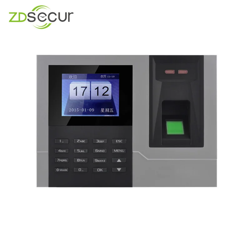 

Color TFT screen TCP/IP Fingerprint Time Iclock Fingerprint Time Attendance Terminal ZDA8