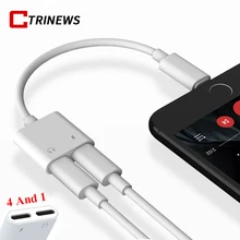 

2 in 1 Double Audio Charging Adapter For iPhone XS 8 8 Plus 7 6 6S Headphone Jack Charger Cable Connector For Headphone Adapter