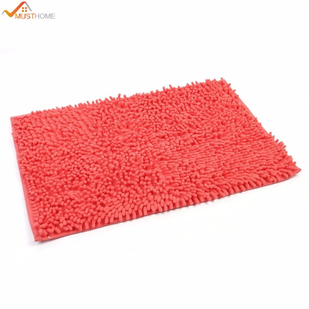 Soft Shaggy Non slip Microfiber Bath Mat Bathroom Mats Shower Rugs