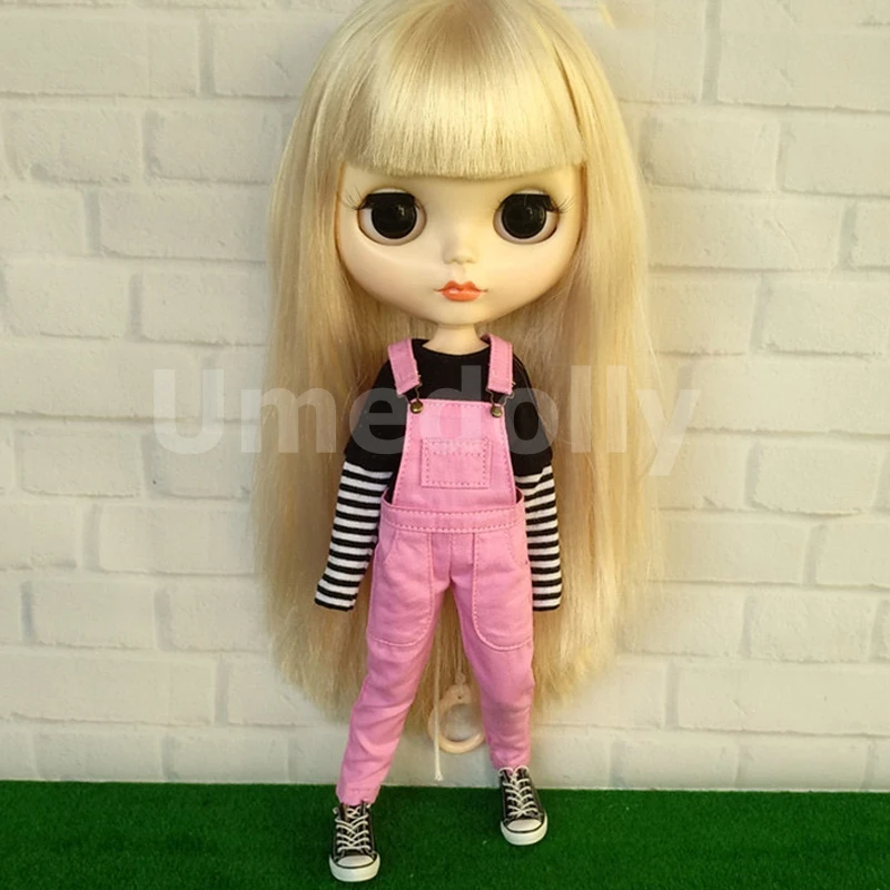 1 шт. Кукла Барби одежда футболки комбинезоны для Blyth, Azone S, Licca, OB24, Obitsu 27 Кукла Одежда Комбинезон аксессуары