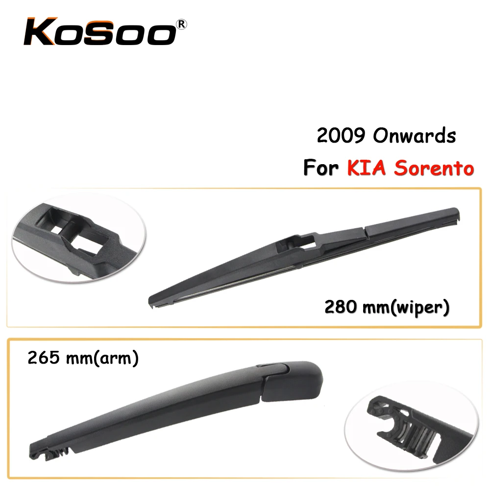 Kosoo Auto Rear Car Wiper Blade For Kia Sorento,280 Mm 2009 Onwards