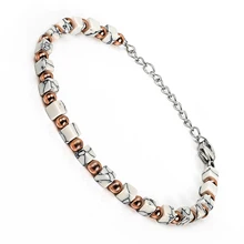 Стильные натуральные белые бусины из сосны браслет целебные браслеты для женщин и мужчин ювелирные изделия