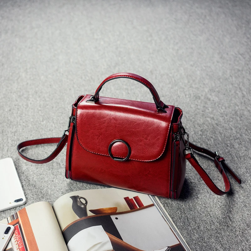 

100% Genuine Leather Handbags 2019 New Arrival Cowhide Women Messenger Bags Leather Bag Female Cross-body Bag Ladies Tote Bolsos