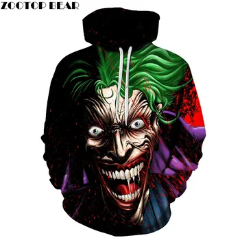 

Joker Hoodies Men 3D Sweatshirts Unisex Pullover Movie Tracksuit Printed Funny Outwear Novelty Streetwear Male Hot Sale 6XL