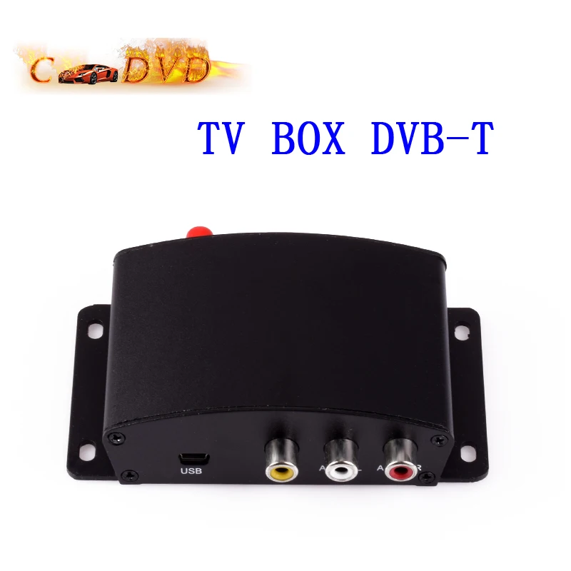 New Universal Car Auto TV Box DVB T DVB T Box Black Color Free Shipping