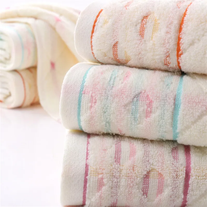 New Arrival Hand Towel Cotton Towels Solid Rhombic Plaid Jacquard Face Towel Gift Breathable Quick Dry Towels Bathroom 34*76cm