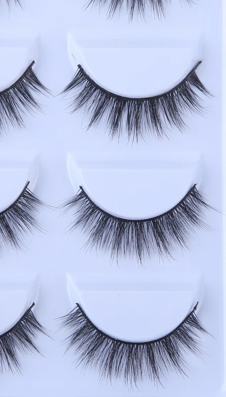 5 Pairs Mink Eyelashes New 3D Mink Lashes Thick HandMade Full Strip Fake Lashes Make up Eye lashe False Eyelashes Makeup