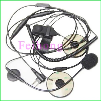 

2 Pin Motorcycle Bike Helmet Earpiece Headset Mic Microphone For Motorola Radio Cp300 GP88 Walkie Talkie