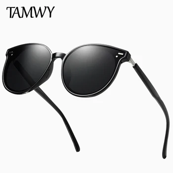 

TAMWY Fashion vintage Unisex Aviation Aluminum Round Polarized SunGlasses Men Women brand designer Sun glasses Eyewear TR335