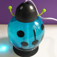 GX02-13, маленький божья коровка увлажнитель воздуха для автомобиля с USB инкубаторный диффузор светодиодный мини увлажнитель воздуха портативный водяной ароматический увлажнитель воздуха