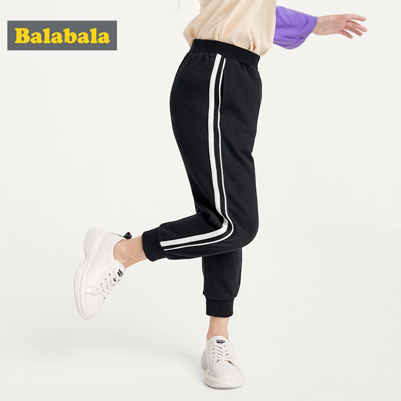 Balabala/штаны для мальчиков противомоскитные штаны осенние модели для девочек, хлопок, новая детская одежда детские брюки