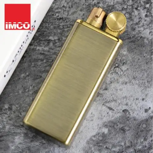 

Brass kerosene lighter retro grinding wheel lighter original IMCO package