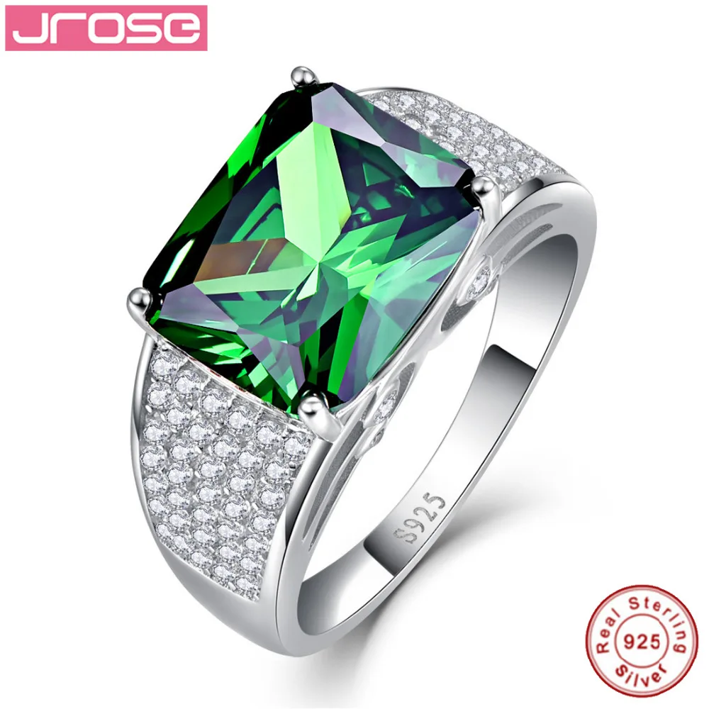 

Jrose 12x10mm 9.5CT AAA Cubic Zirconia Solid 925 Sterling Silver Ring Women Gorgeous Party Jewelry Sz 6 - 9 Free with Box