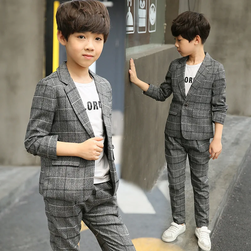 

Boys clothes big boy single breasted blazer 2019 new spring children suit for weddings costume enfant school suit 6 to 14yrs