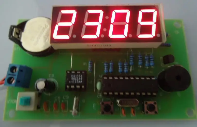 Aliexpress Free Shipping 1pc 4 Bit Scm At89c2051 Ds1302 1pc 4 Bit Scm At89c2051 Ds1302 Digital Clock Diy Kit From Reliable Solar Suppliers On Super Electric Modules Market