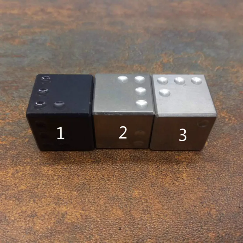 1Pcs Foreign Trade High grade New Materials Pure Titanium dice Right
