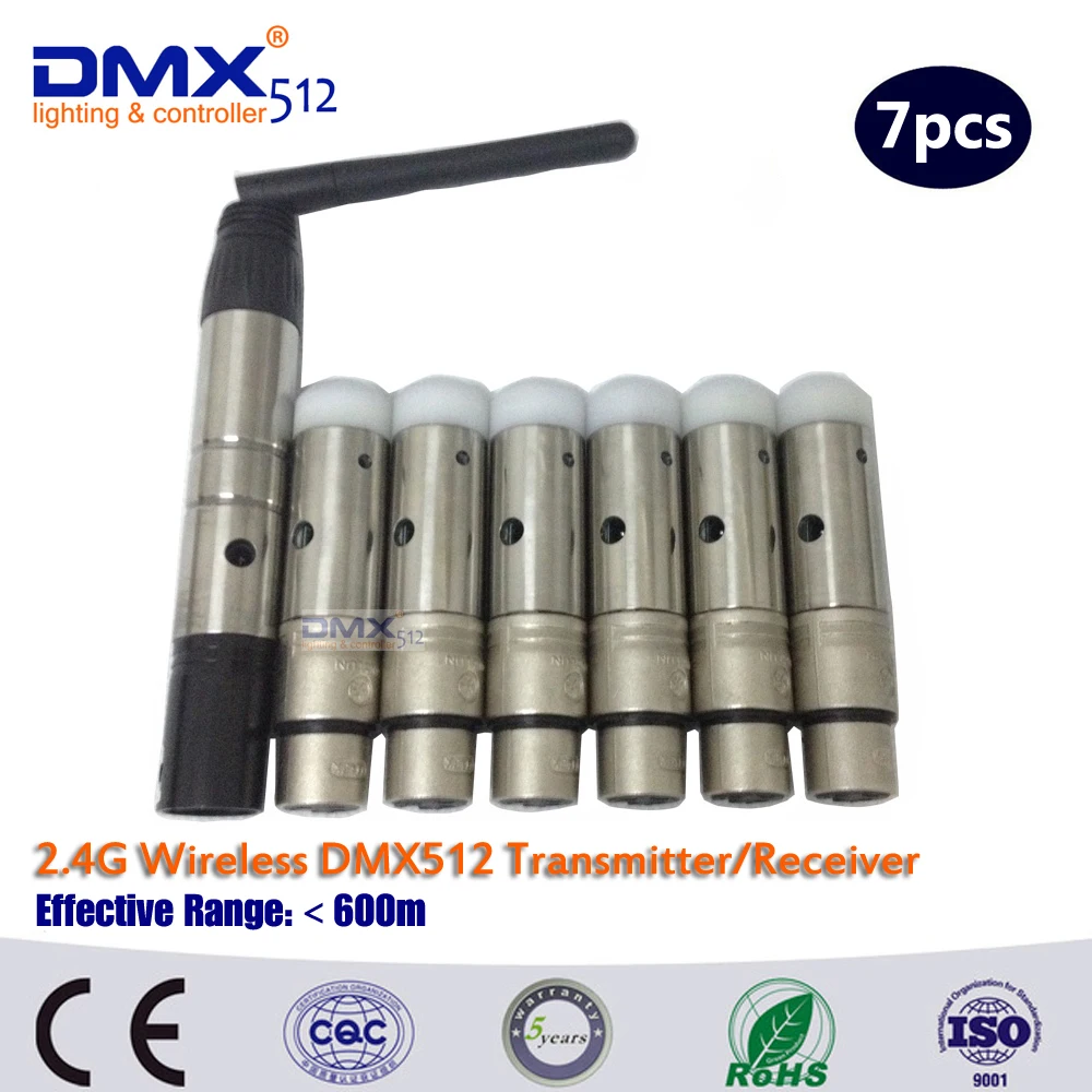 DHL Free Shipping wireless dmx 512 receiver wireless transfer the signal led moving head light wireless