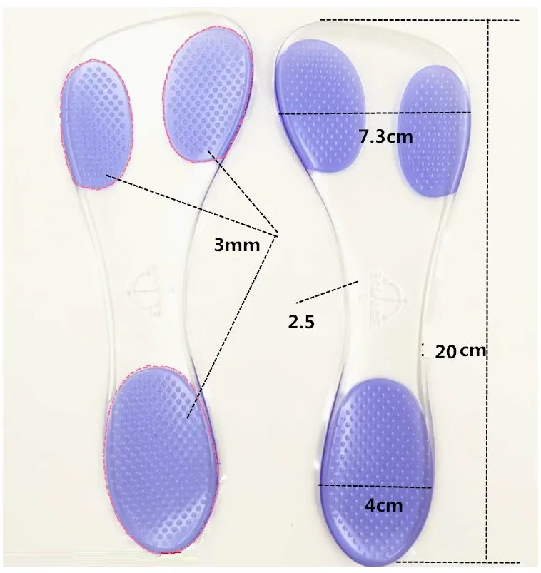 Новинка, женские силиконовые гелевые милые Нескользящие стельки для обуви, стелька для ног, высокий каблук, амортизация, облегчающая боль в ногах, 2 шт. = 1 пара
