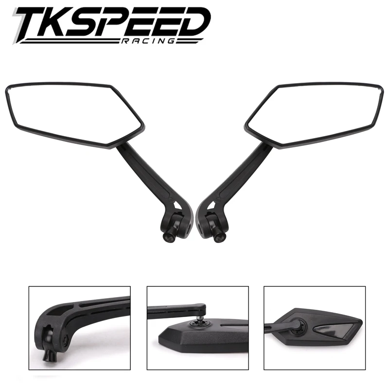 

Motorcycle handlebar mirror side mirror universal rearview mirrors for Honda Yamaha Suzuki Kawasaki KTM Moto Benelli Black