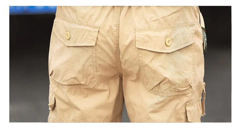 2019 летние мужские повседневные шорты модные большие размеры хлопковые мужские шорты Уличная Военная карго шорты мужские Pantalonetas Hombre