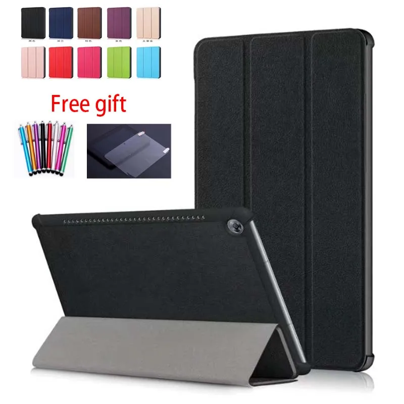 

Slim Magnetic PU Leather Cover Case for Huawei MediaPad M5 Pro 10.8" Tablet Cover M5 10 10.8 inch CMR-AL09 CMR-W09 Case+film+pen