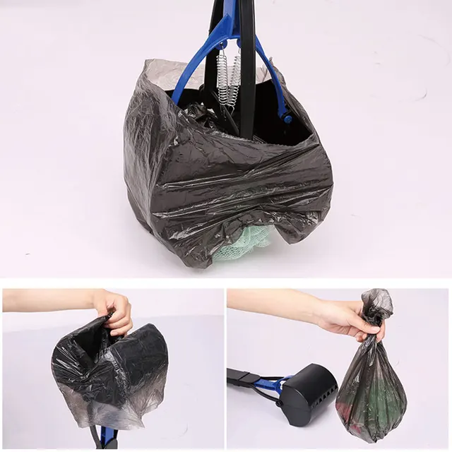 Pet Pooper Scooper Long Handle Jaw Poop Scoop Clean Pick Up Animal Waste Dog Puppy Cat Waste Picker Cleaning Tools