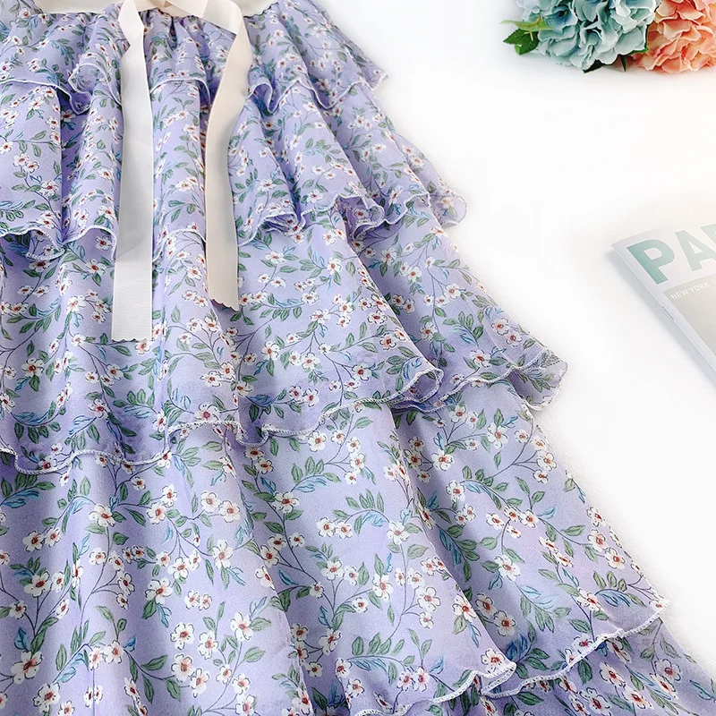 Wasteheart Spring Pink Blue Women Skirt Chiffon High Waist A-Line Ankle-Length Long Skirts Bud Clothing Flower Printed Skirts Wasteheart Spring Pink Blue Women Skirt Chiffon High Waist A-Line Ankle-Length Long Skirts Bud Clothing Flower Printed Skirts
