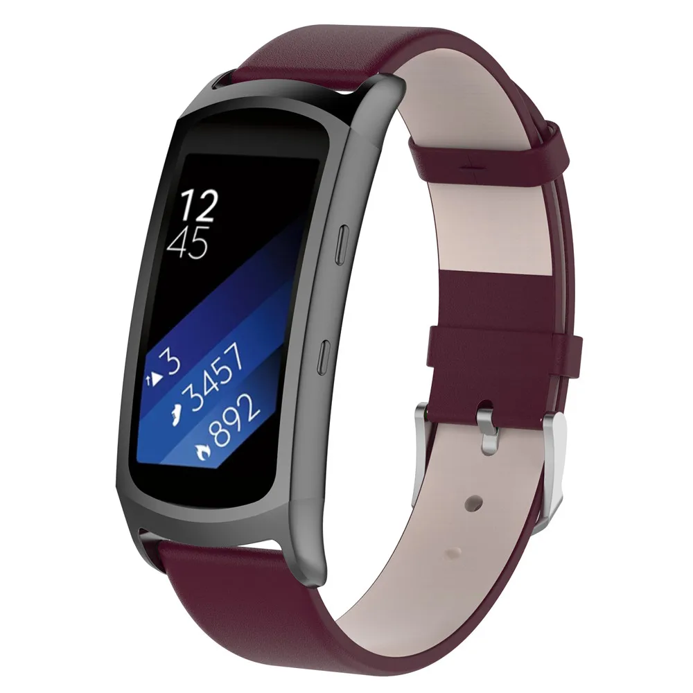 Кожаные ремешки для samsung gear Fit2/Fit 2 Pro, ремешки SM-R360/SM-R365, ремешок для часов, ремешок с адаптером, Прямая поставка l1023#2