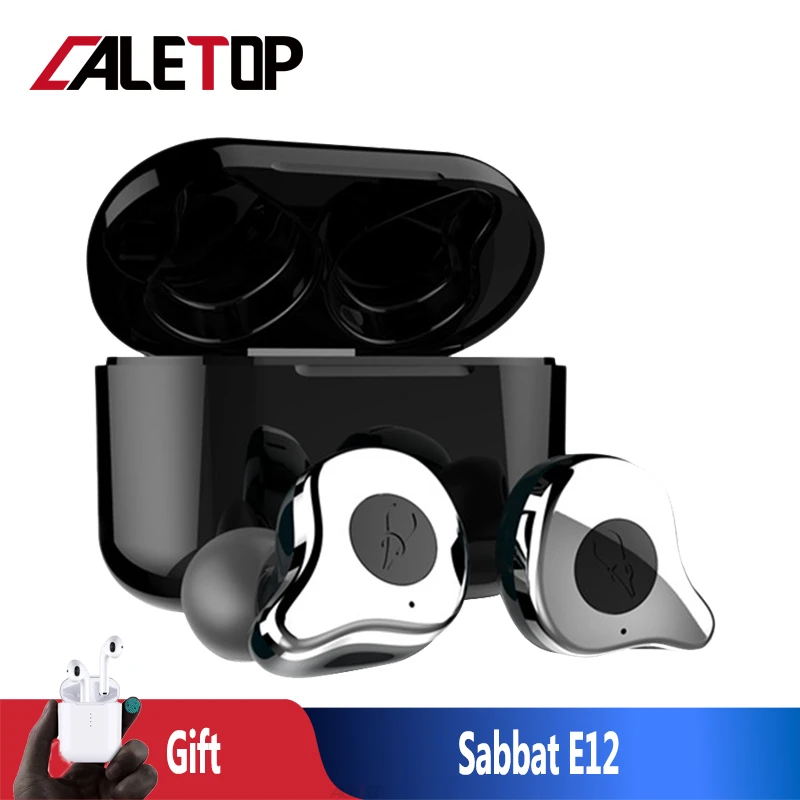 

Sabbat E12 Bluetooth 5.0 Earphone TWS Wireless Headphone Hifi Earbuds with Microphones Handsfree IPX5 Waterproof fone de ouvido
