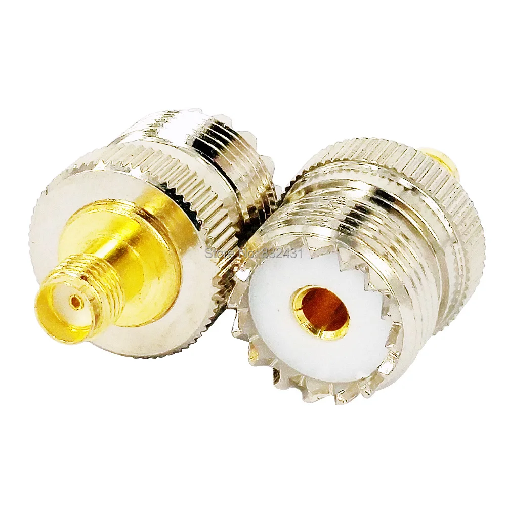 SMA Female to UHF Female RF Coaxial Coax Connector  Adapter 4