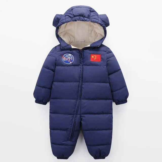 

Children's Winter Jumpsuit for A Boy Girls Winter Coveralls Thick Cotton Snowsuit Baby Winter Clothes Warm Snowsuit