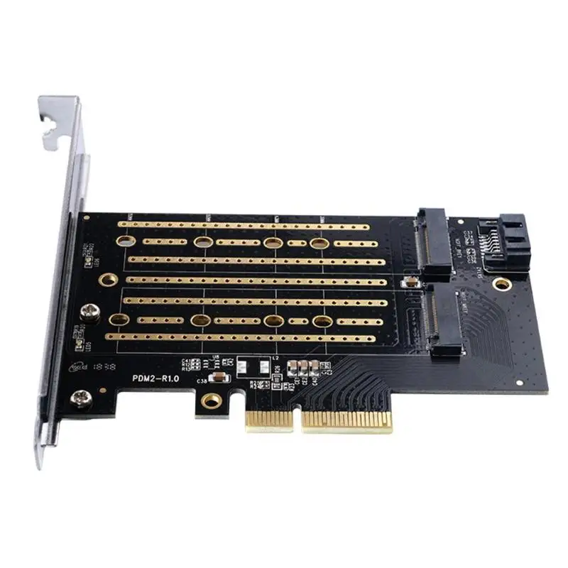 

ORICO PDM2 M.2 NVME to PCI-E 3.0 X4 Expansion Card M-Key/B-Key Dual Ports Supported Hard Drives 2230/2242/2260/2280
