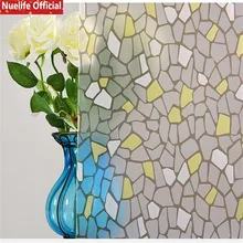 Черная неровная каменная самоклеящаяся стеклянная пленка для ванной, офиса, кухни, гостиной, спальни, непрозрачная Солнцезащитная стеклянная пленка