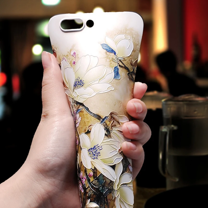 Чехол для Телефона iPhone 6 6S 7 8 Plus X XR XS Max 5 чехол Обложка Модный 3D Рельефный цветочный