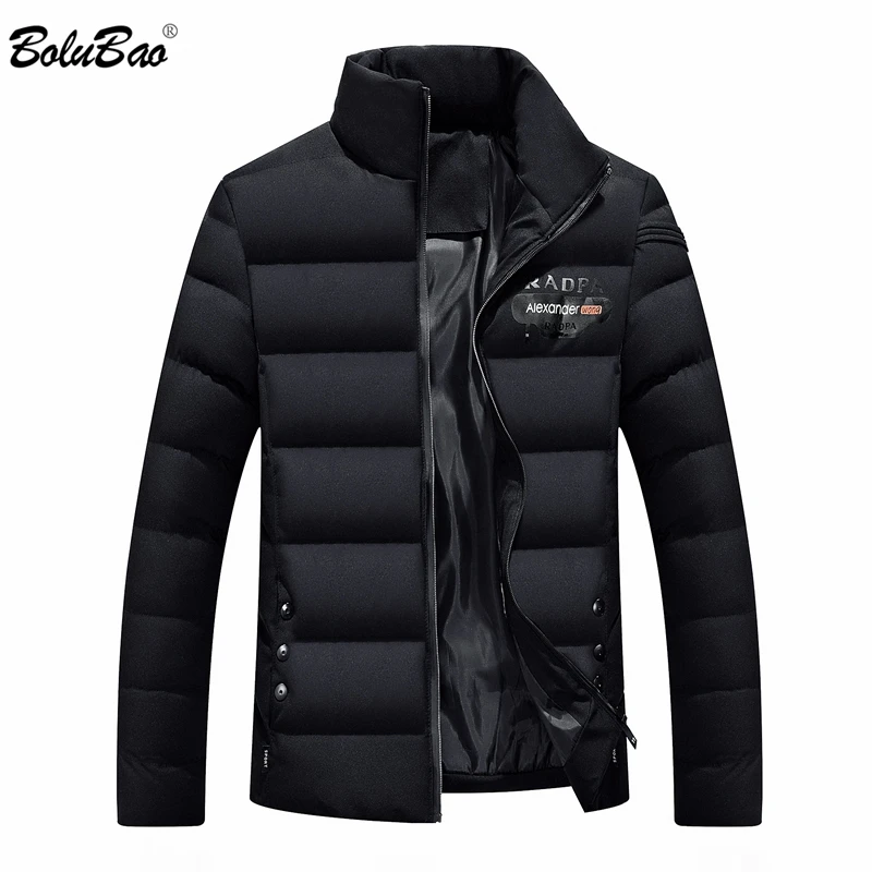 BOLUBAO Men's Winter Jackets Solid Color Outerwear Winter Fashion ...