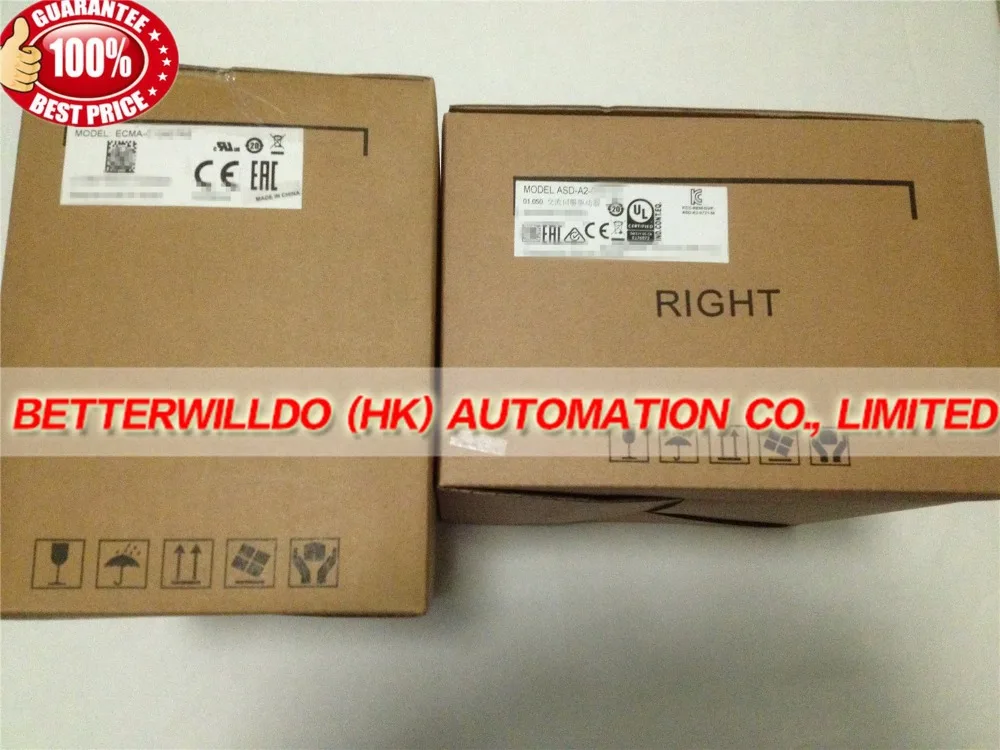 ASD-A2-1021-L + ECMA-C11010RS Новый в коробке набор Серводвигателей переменного тока 1 кВт 3000