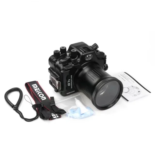 Для Sony A7 II Mark Meikon 100M/325ft Подводная Водонепроницаемая камера с алюминиевым