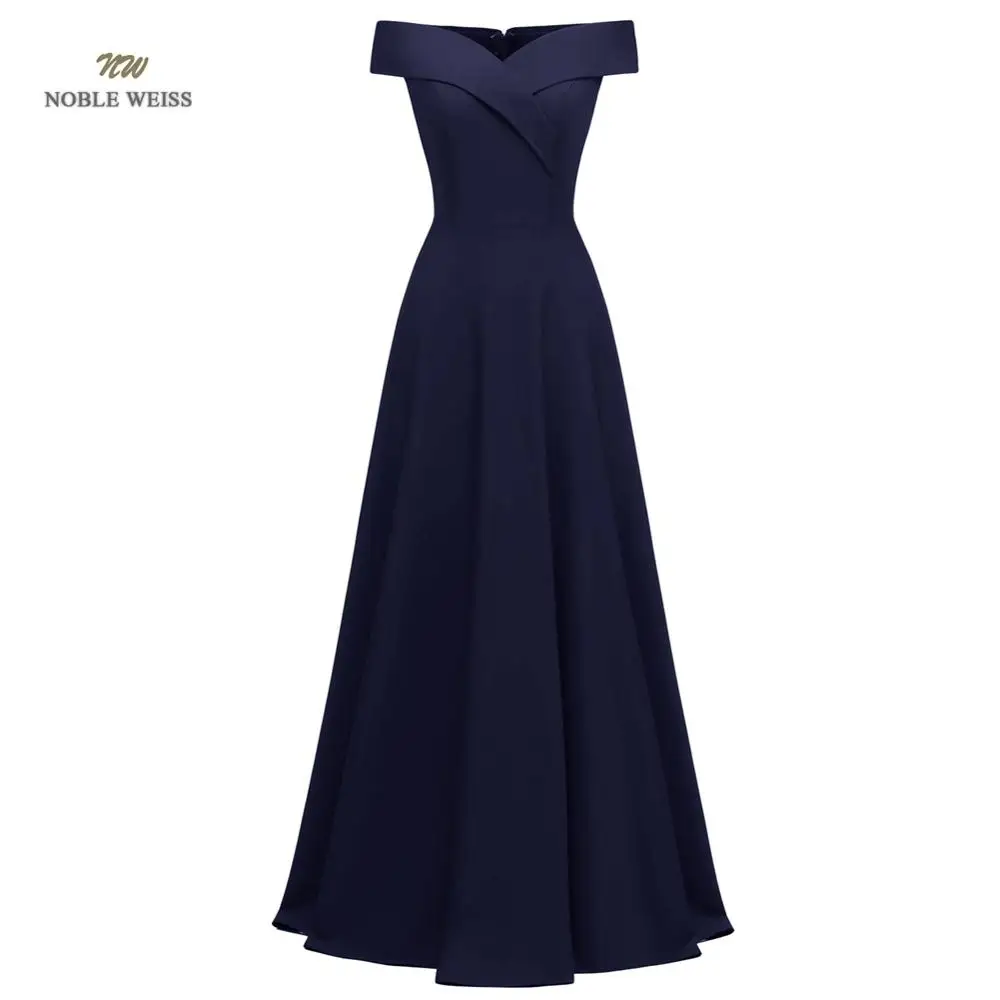 

prom dresses boat neck black satin vestidos de festa floor-length prom gown in stock a-line party dresses