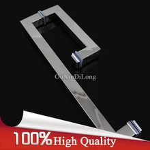 Luxury 304 Stainless Steel Frameless Shower Bathroom Glass Door Handles Pull / Push Handle Towel Bar Glass Mount Chrome Finished Luxury 304 Stainless Steel Frameless Shower Bathroom Glass Door Handles Pull / Push Handle Towel Bar Glass Mount Chrome Finished